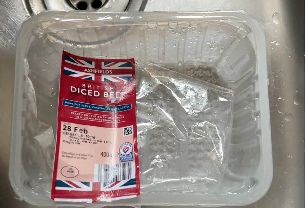 diced beef