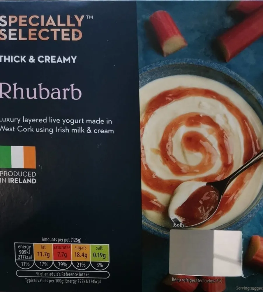 Thick and creamy Rhubarb