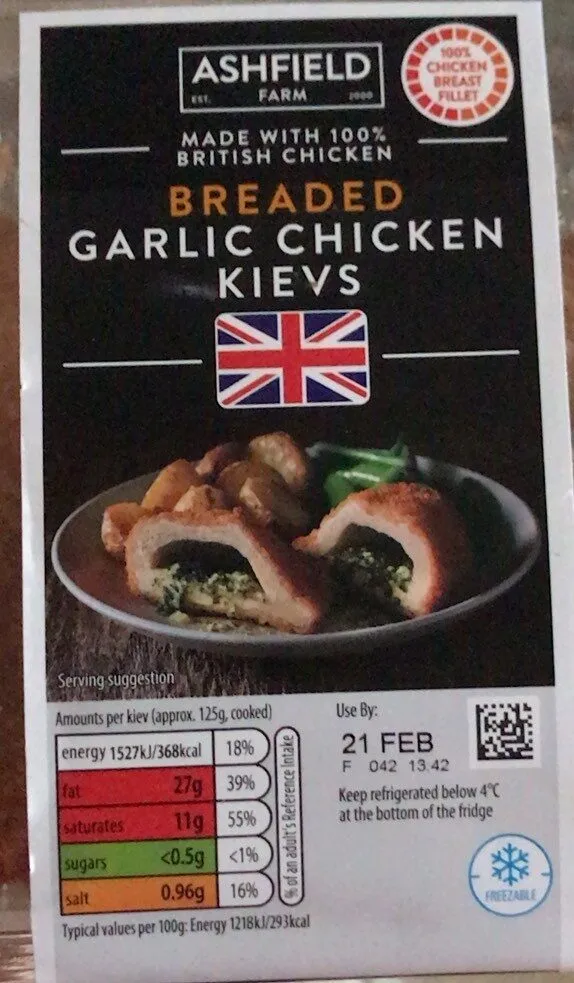 Garlic & Herb Chicken Kievs