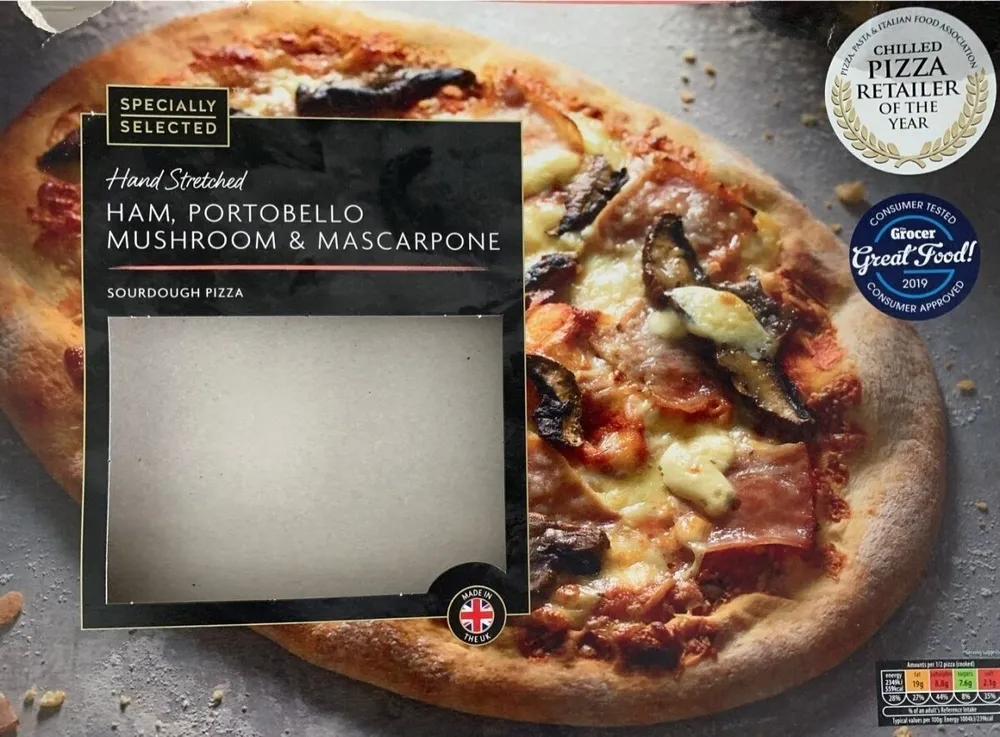 Ham, Portobello Mushroom & Mascarpone Pizza