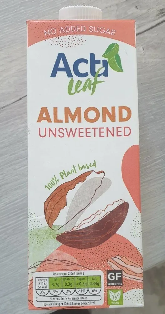 Almond milk no sugars