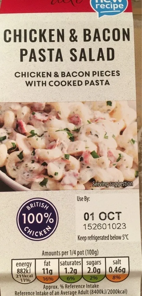 Chiken & Bacon pasta salad
