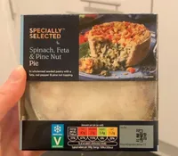 Spinach feta and pine nut pie