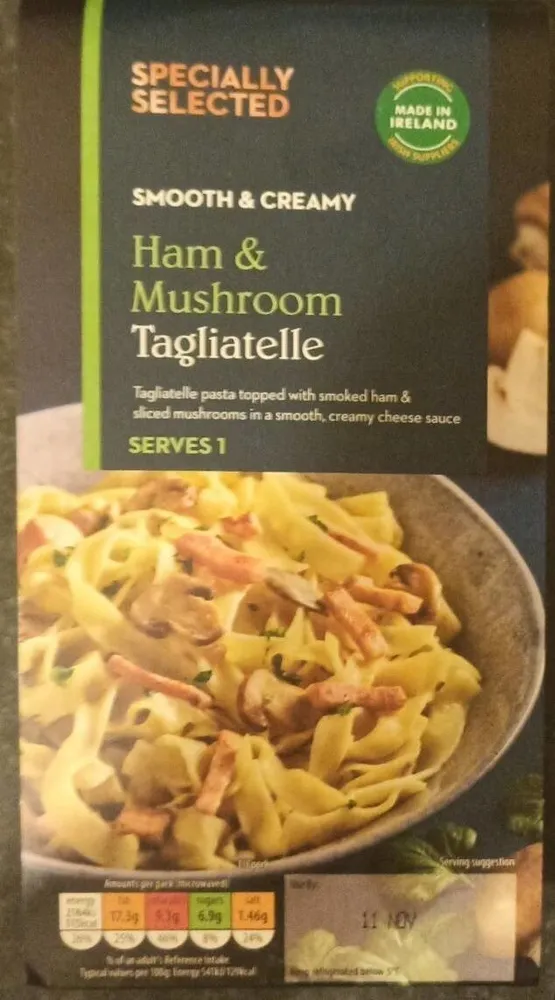 Ham and Mushroom Tagliatelle
