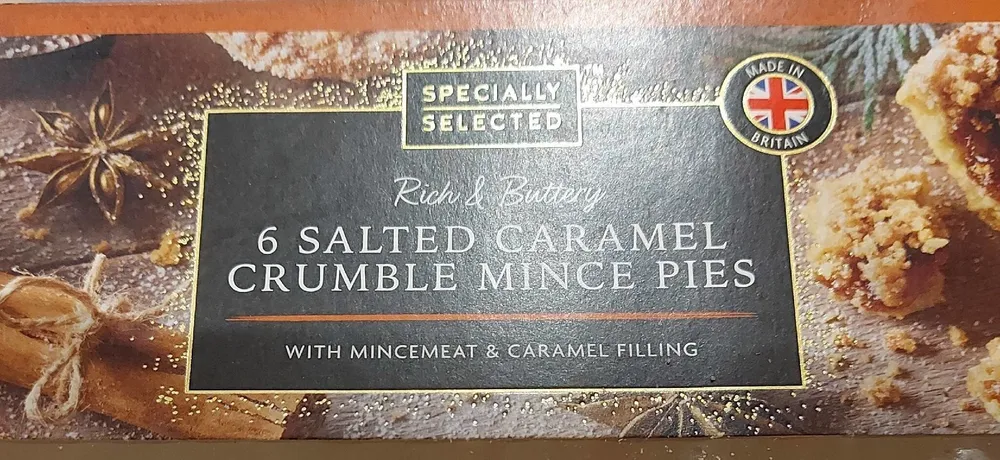 Salted Caramel Crumble Mince Pies