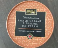 Salted caramel & praline ice cream