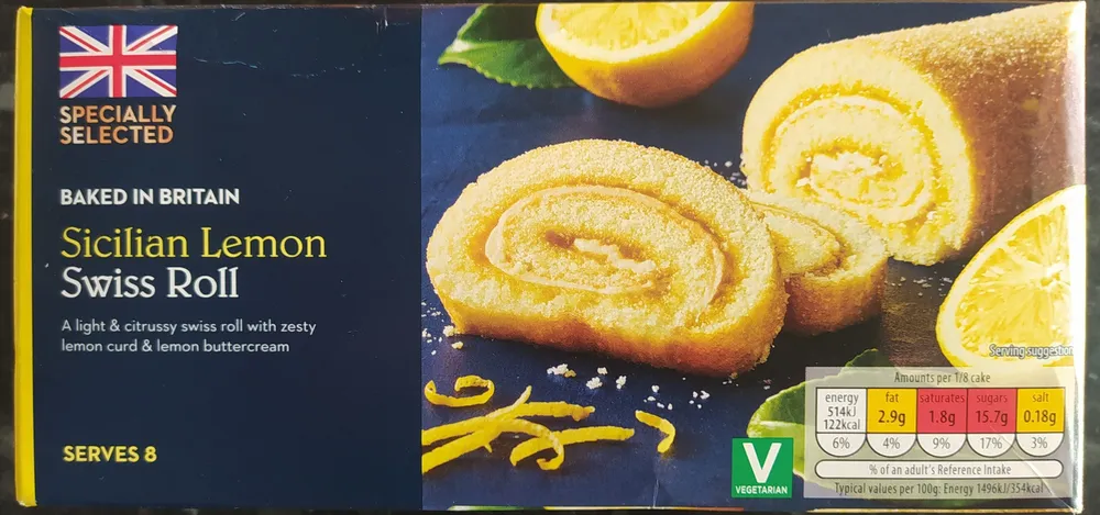 Sicillian Lemon Swiss Roll