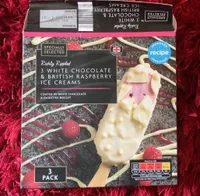 White chocolate raspberry Ice Cream