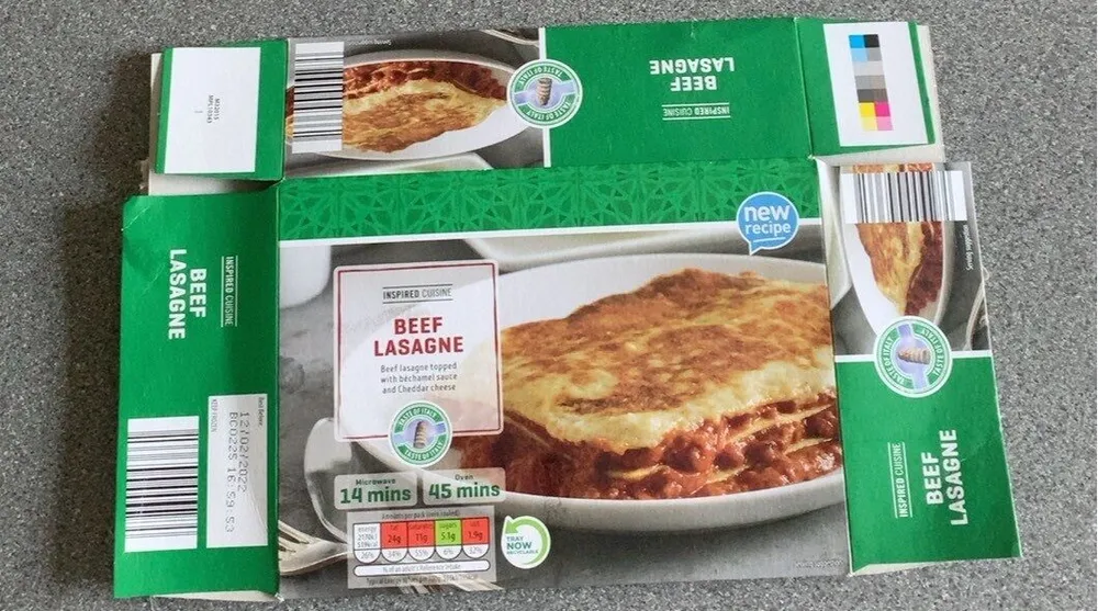 Beef lasagne