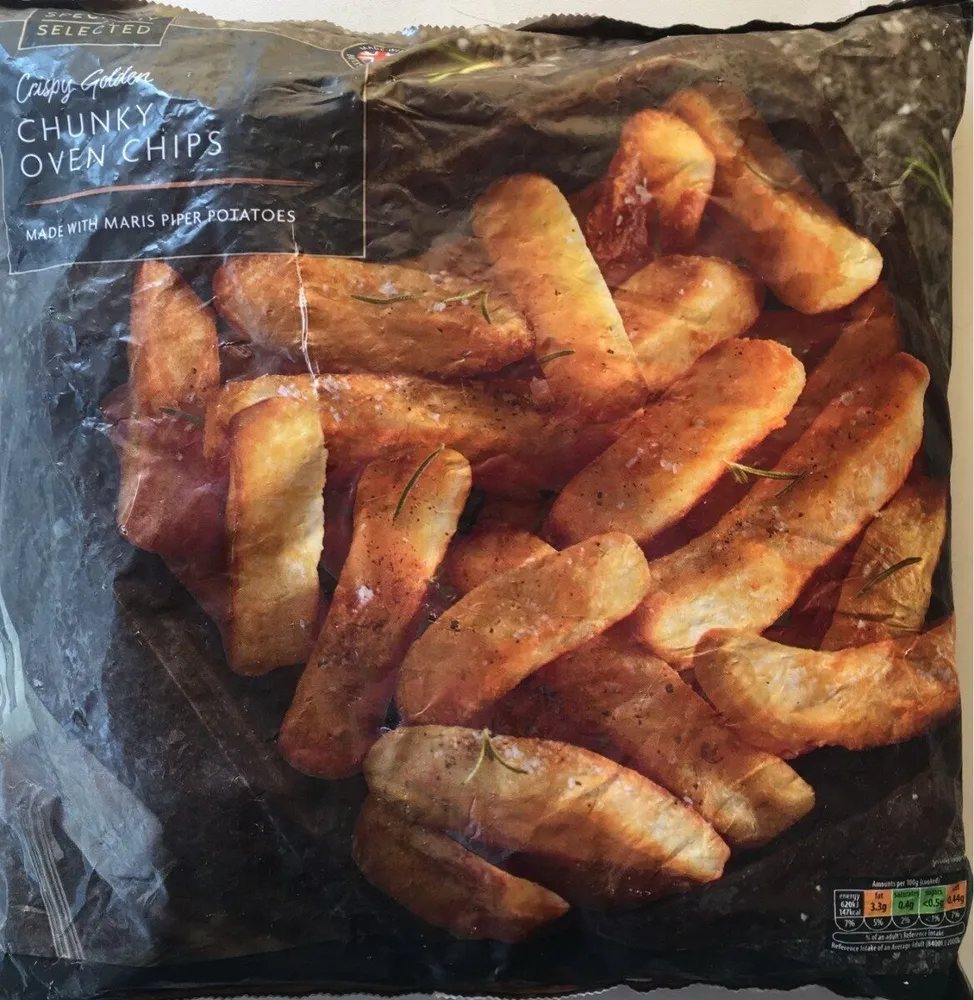 Chunky oven chips