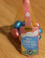 Milk chocolate filled eggs