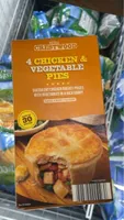 chicken and veg pies