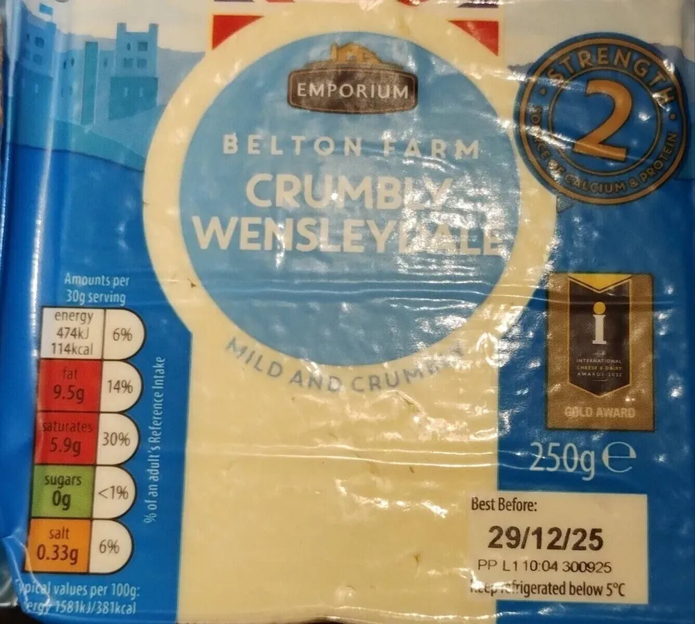 Crumbly wensleydale