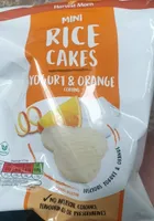 Mini rice cakes yogurt & orange coating
