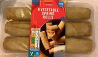 6 vegetables spring rolls