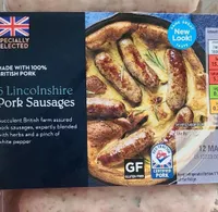 6 Lincolnshire pork sausages