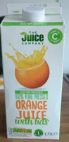 Orange juice with bits