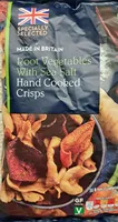 Root vegetable and sea salt crisps