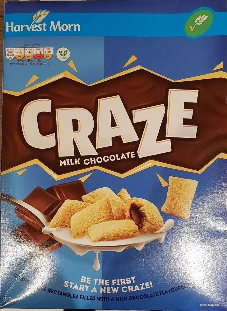 Craze Milk Chocolate 375g