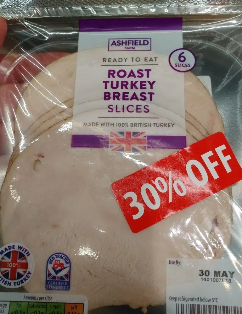 Roast Turkey breasts slices