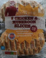 2 chicken & mushroom slices