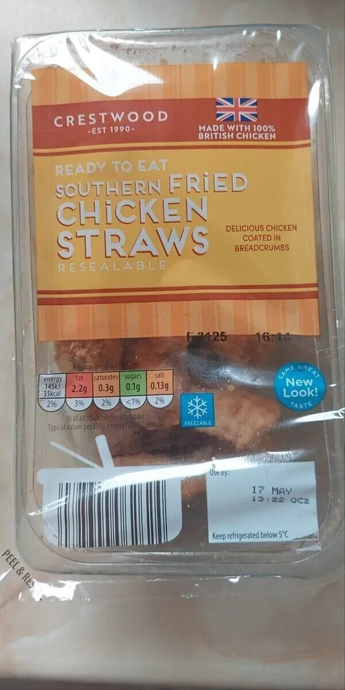 Southern fried chicken straws