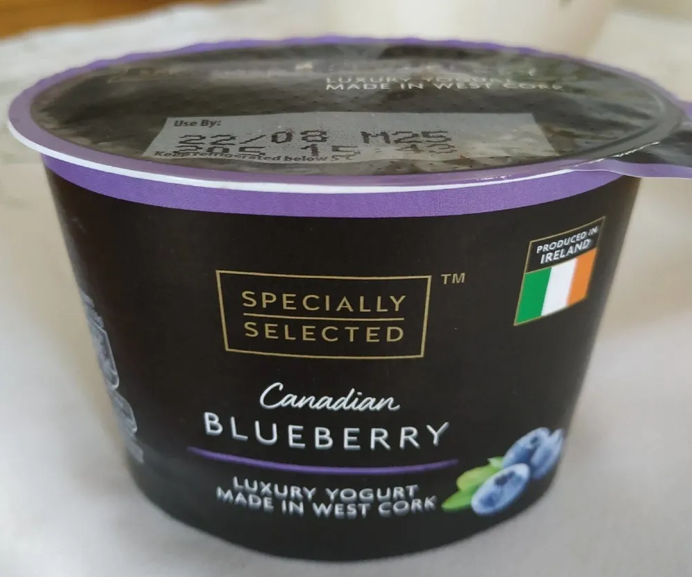 Canadian Blueberry - luxury yogurt made in west cork