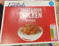 Sweet & sour chicken witn rice