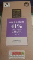 41% Ghana Milk Chocolate with Cacoa Nibs