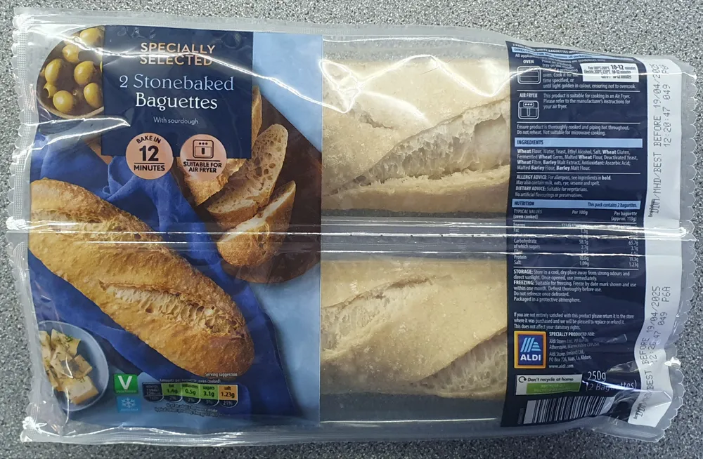 2 Stonebaked Baguettes