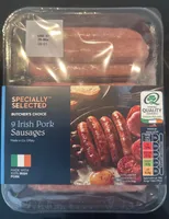 Irish Pork Sausages Filled into Alginate Casings