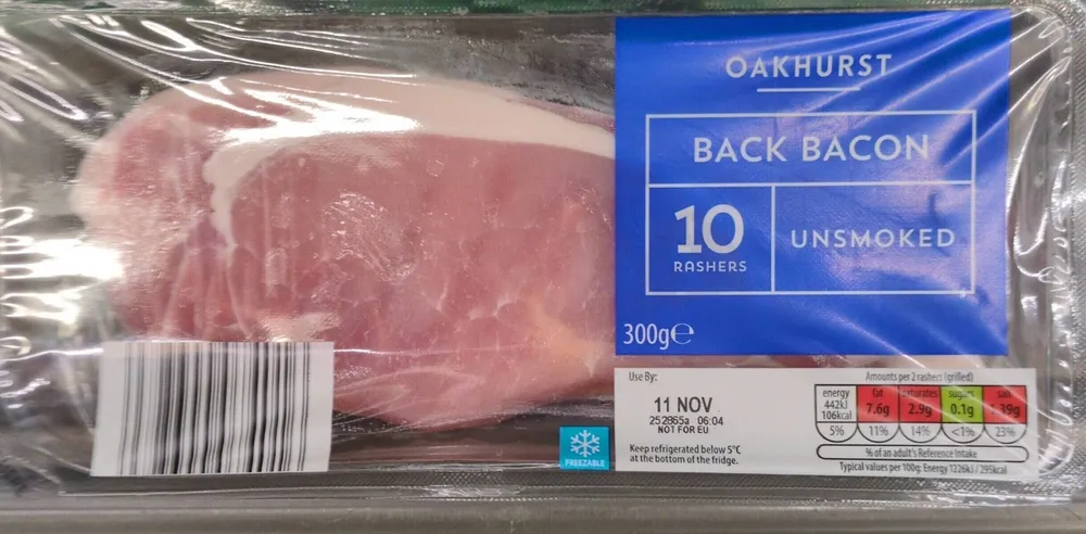 Unsmoked Back Bacon