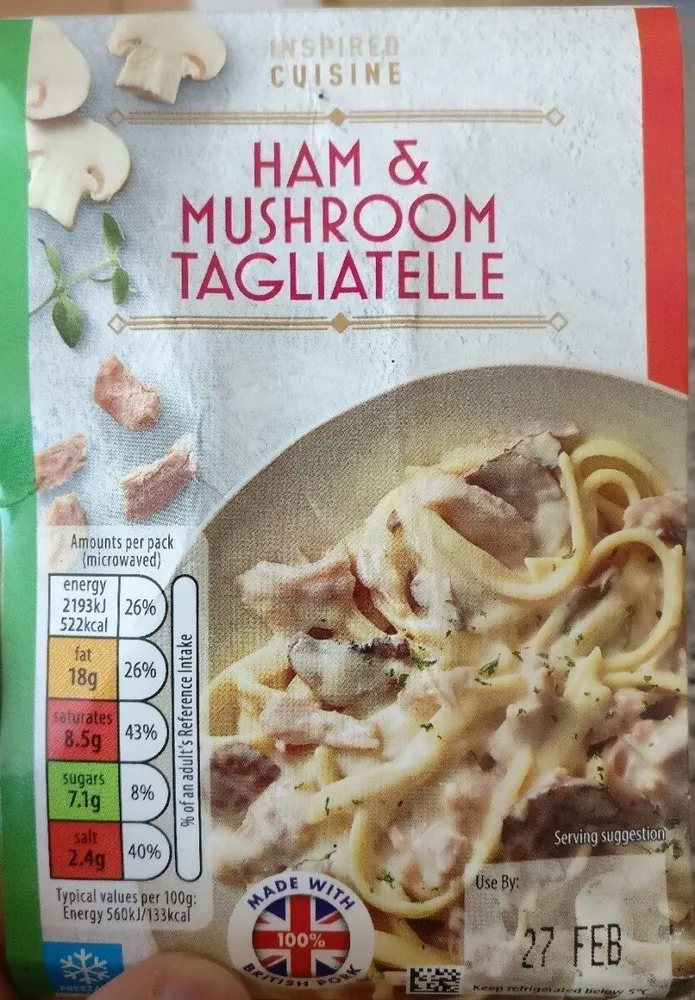 Ham & Mushroom Tagliatelle