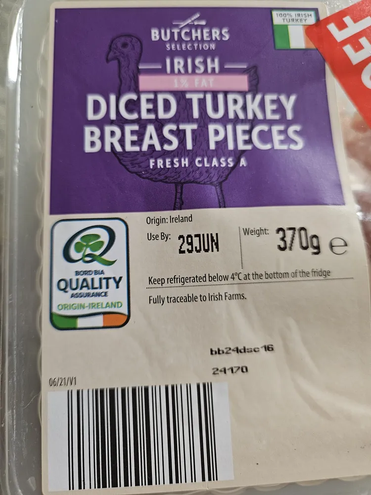 irish diced Turkey Pieces