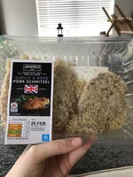 Garlic and herb pork schnitzel
