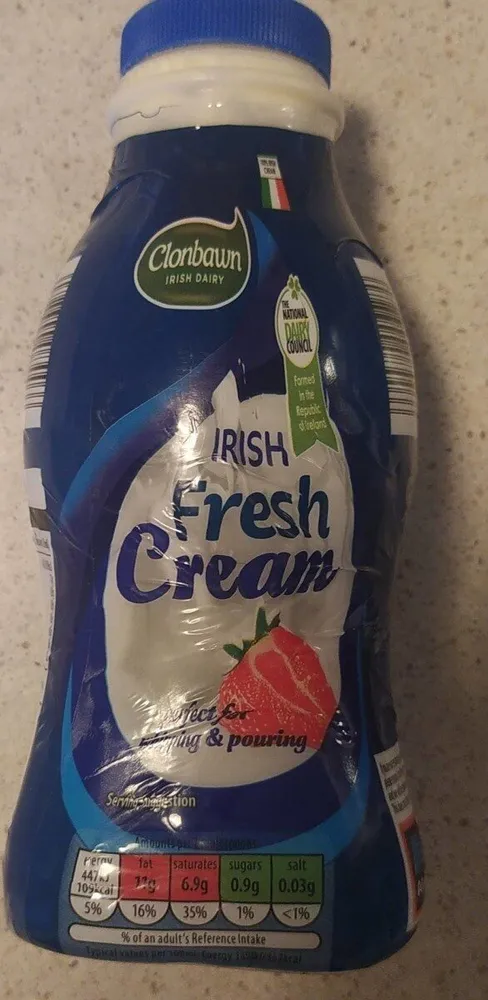 Irish fresh cream