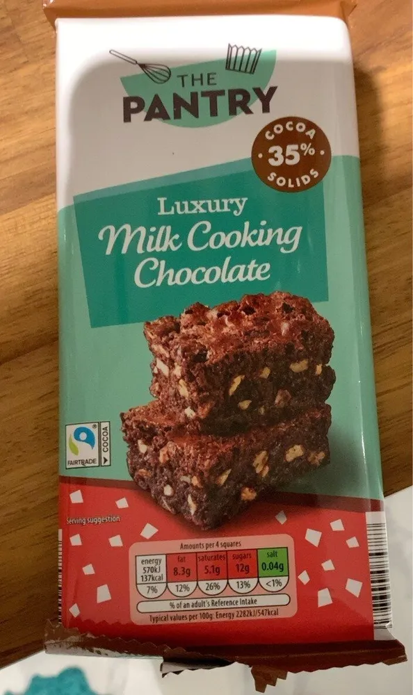 Milk cooking chocolate