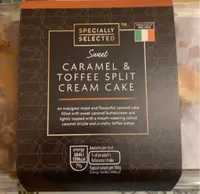 Caramel & toffee split cream cake