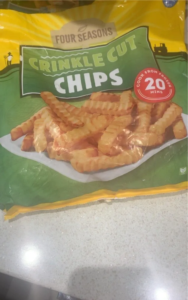 Crinkle cut chips
