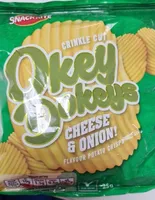 CRINKLE CU Okey okey CHEESE & ONION! FLAVOUR POTAT