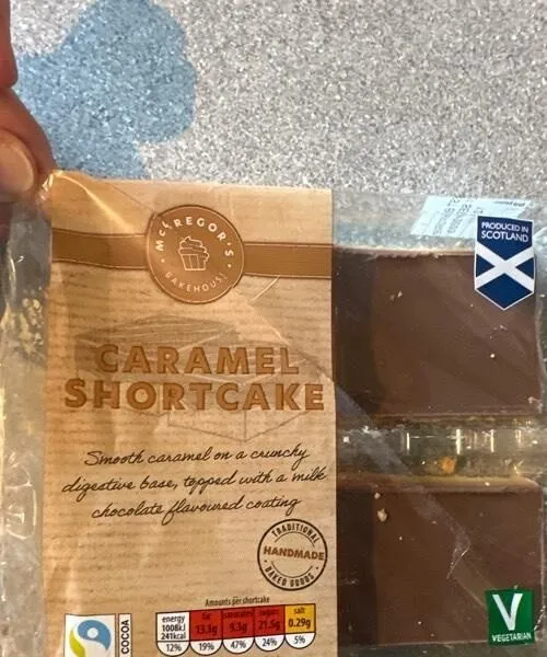 Caramel shortcake