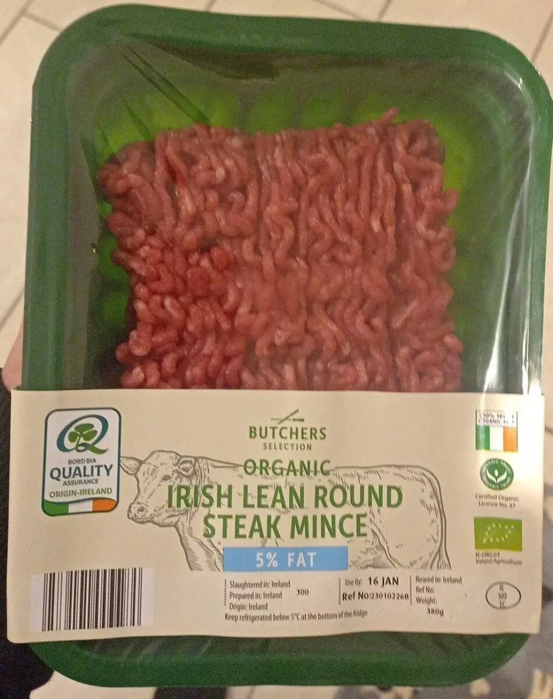 Organic Irish Lean Round steak mince
