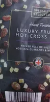 Luxury fruited hot Cross buns