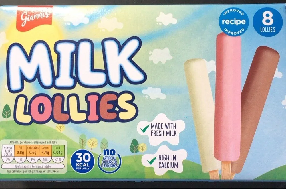 Milk lollies