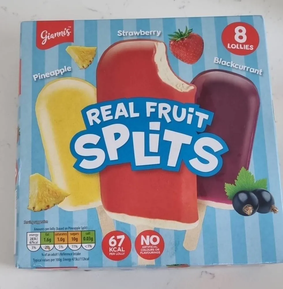 Real fruit splits