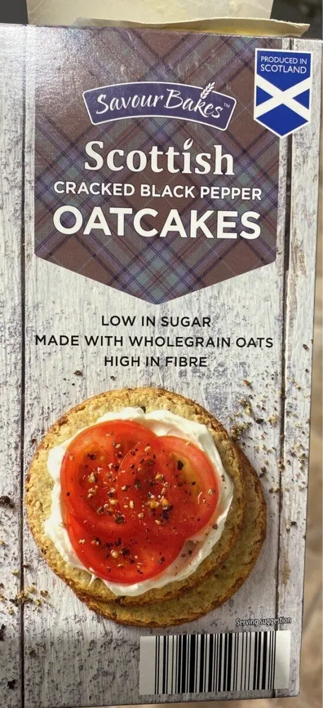 Scottish Cracked black pepper oatcakes