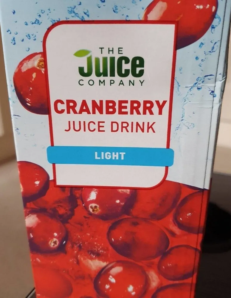 Cranberry juice drink light