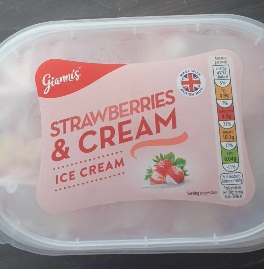 Strawberry ice cream