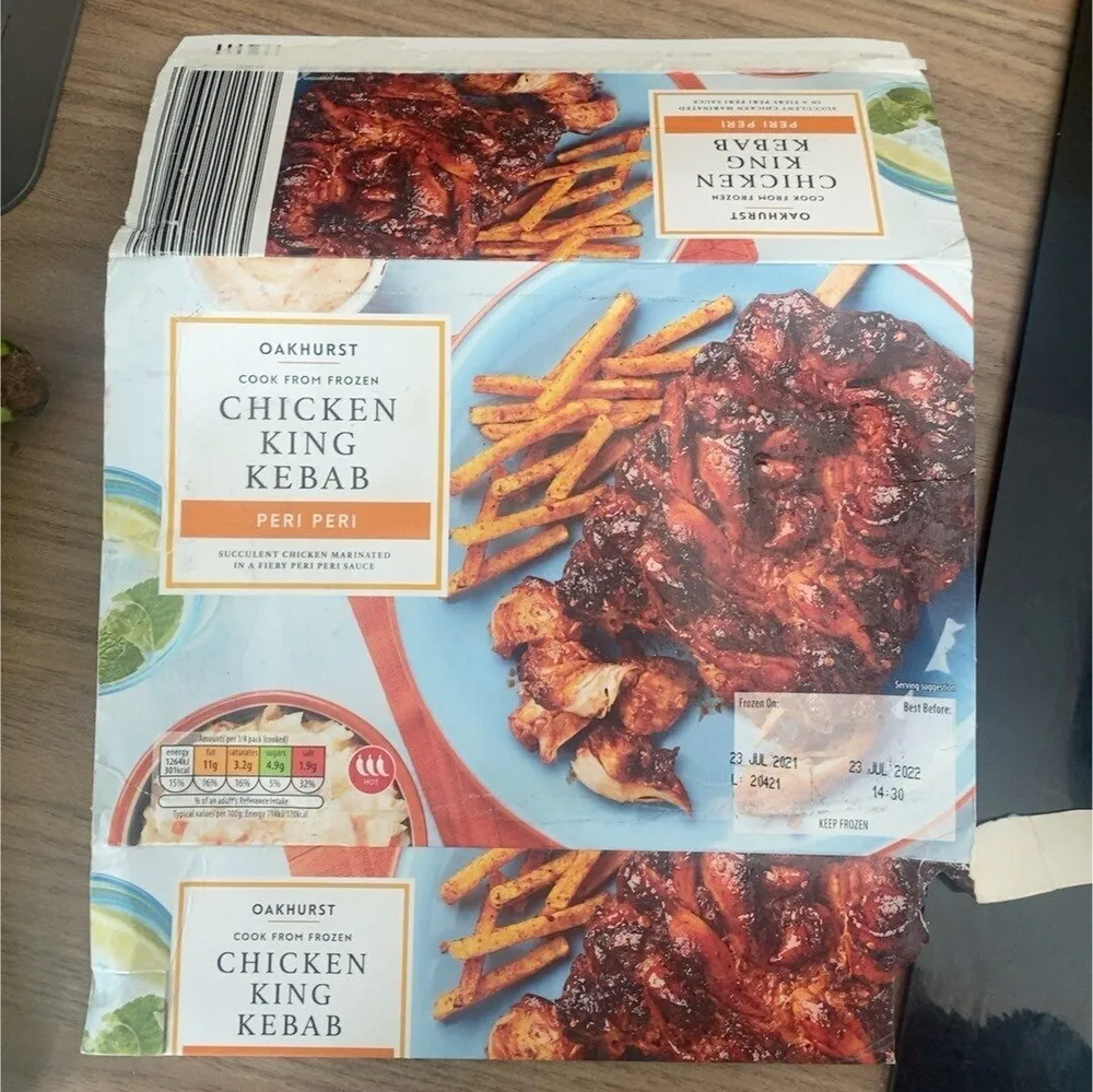 Peri peri chicken king kebab