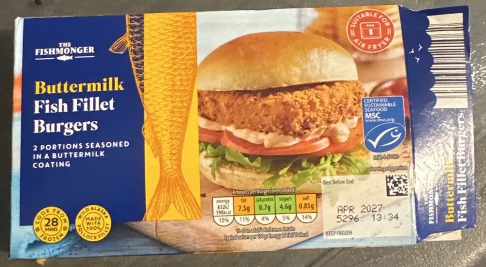 Buttermilk Fish Fillet Burgers